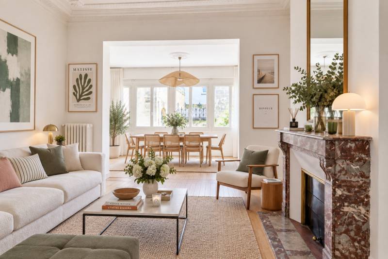 À vendre un bel appartement à BORDEAUX quartier NANSOUTY proposant un grand séjour lumineux et 2 chambres