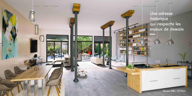 Vente Bordeaux Tivoli loft apartement neuf avec terrasse